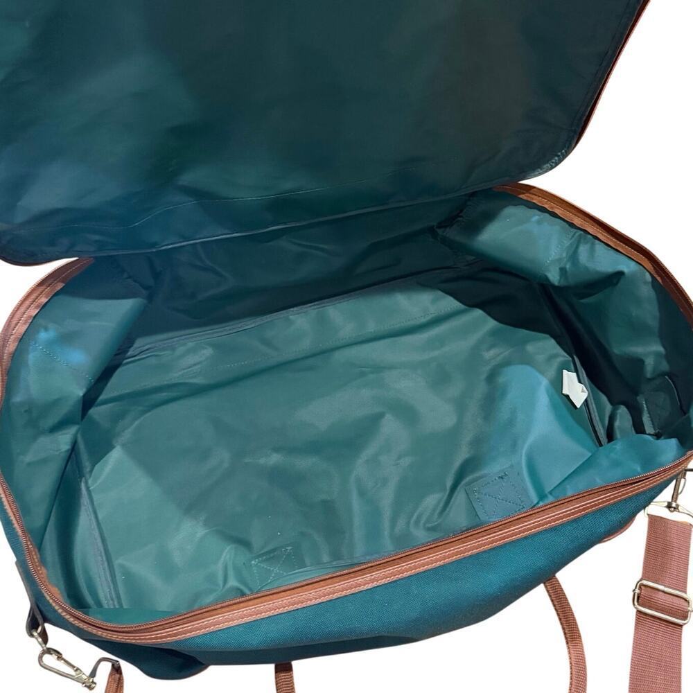 Ralph Lauren Polo Vintage Green Canvas Duffle Bag and Overnight Weekend Carry On - Picture 2 of 6
